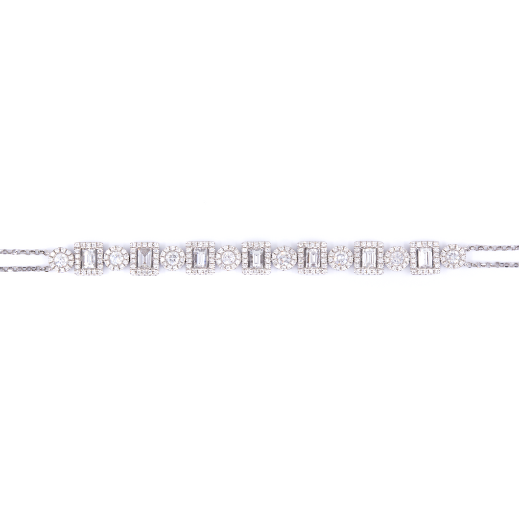 Double Chain Palace Diamond Bracelet