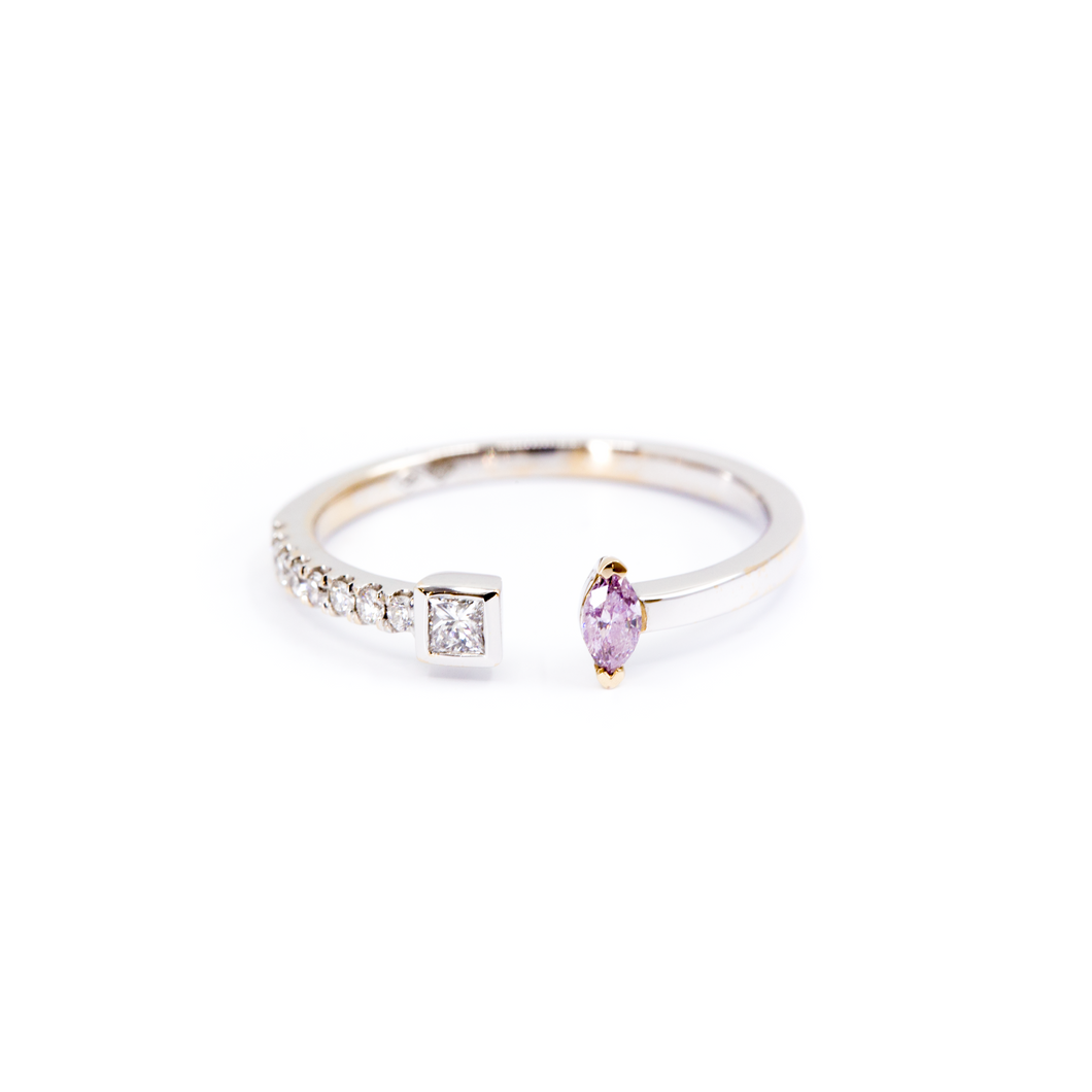 Marquise Pink Diamond Ring