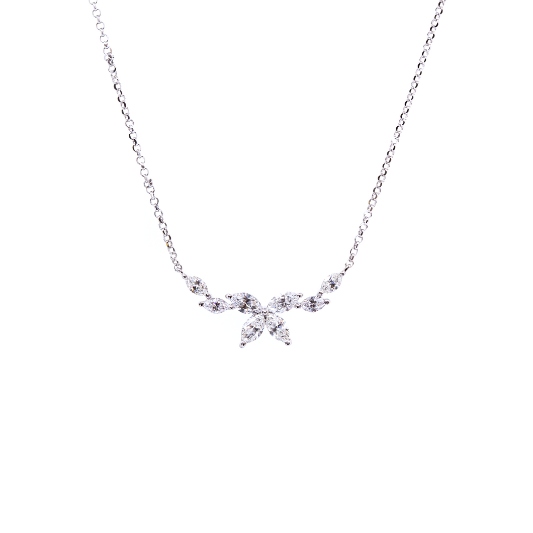 Marquise Dainty Diamond Necklace NL2090H