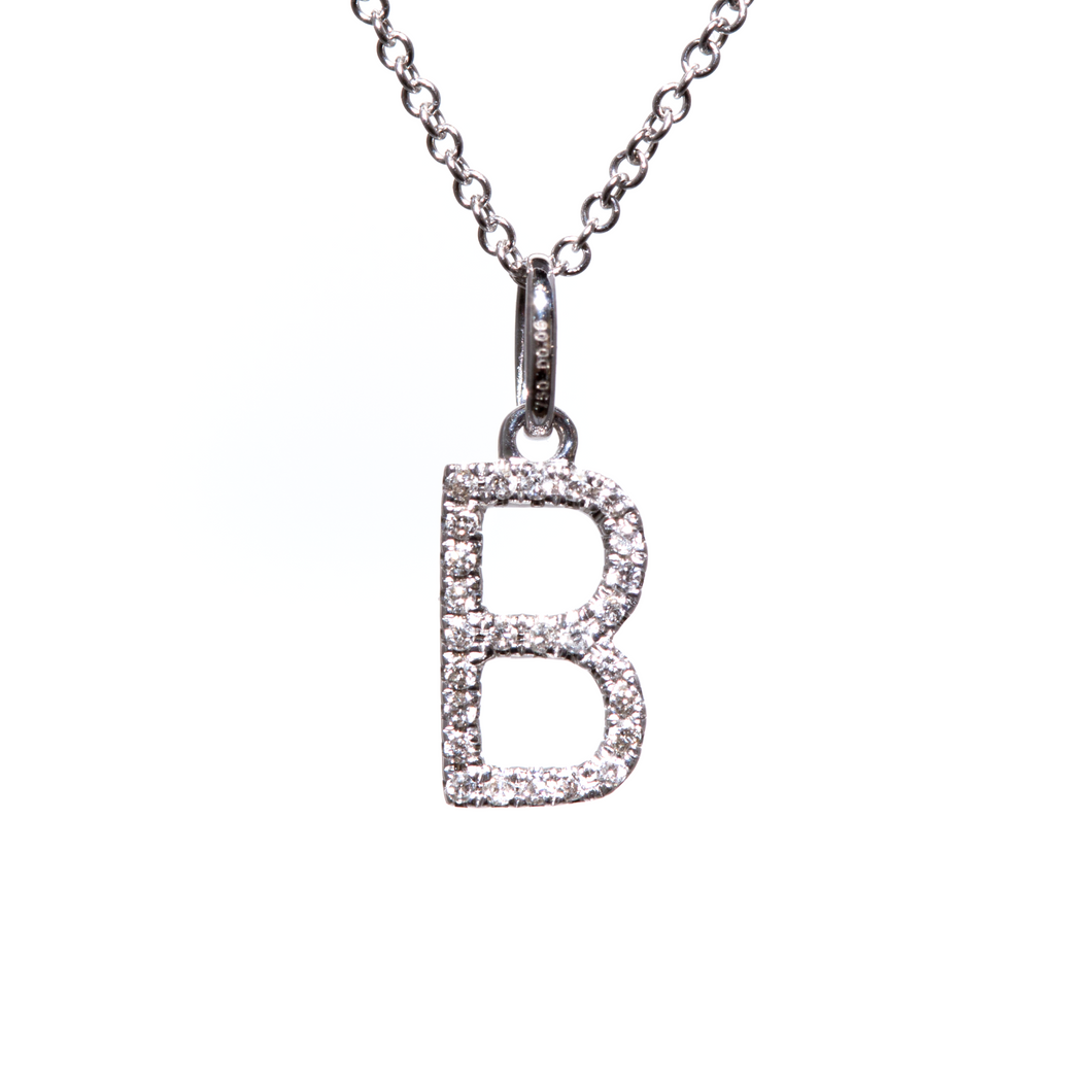 B Diamond Pendant