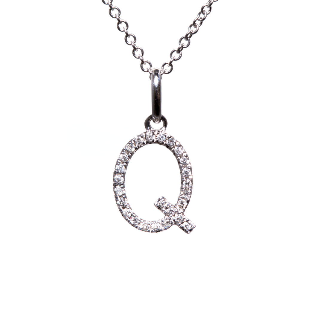 Q Diamond Pendant