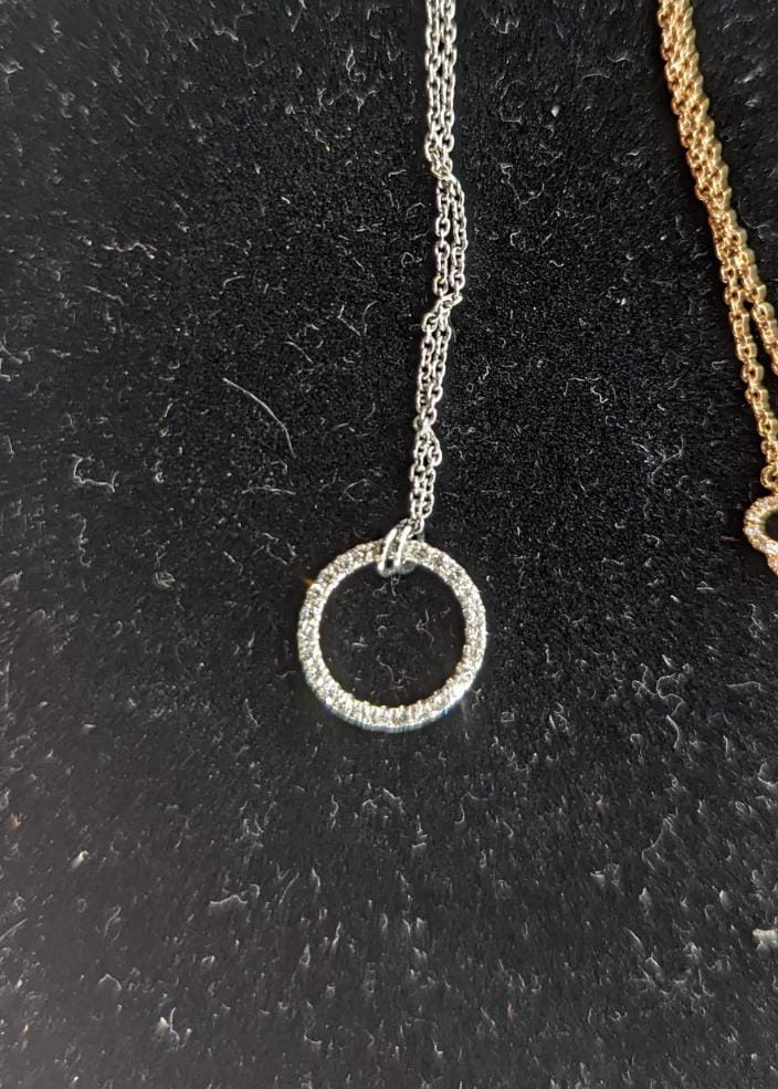 Circular Diamond Necklace