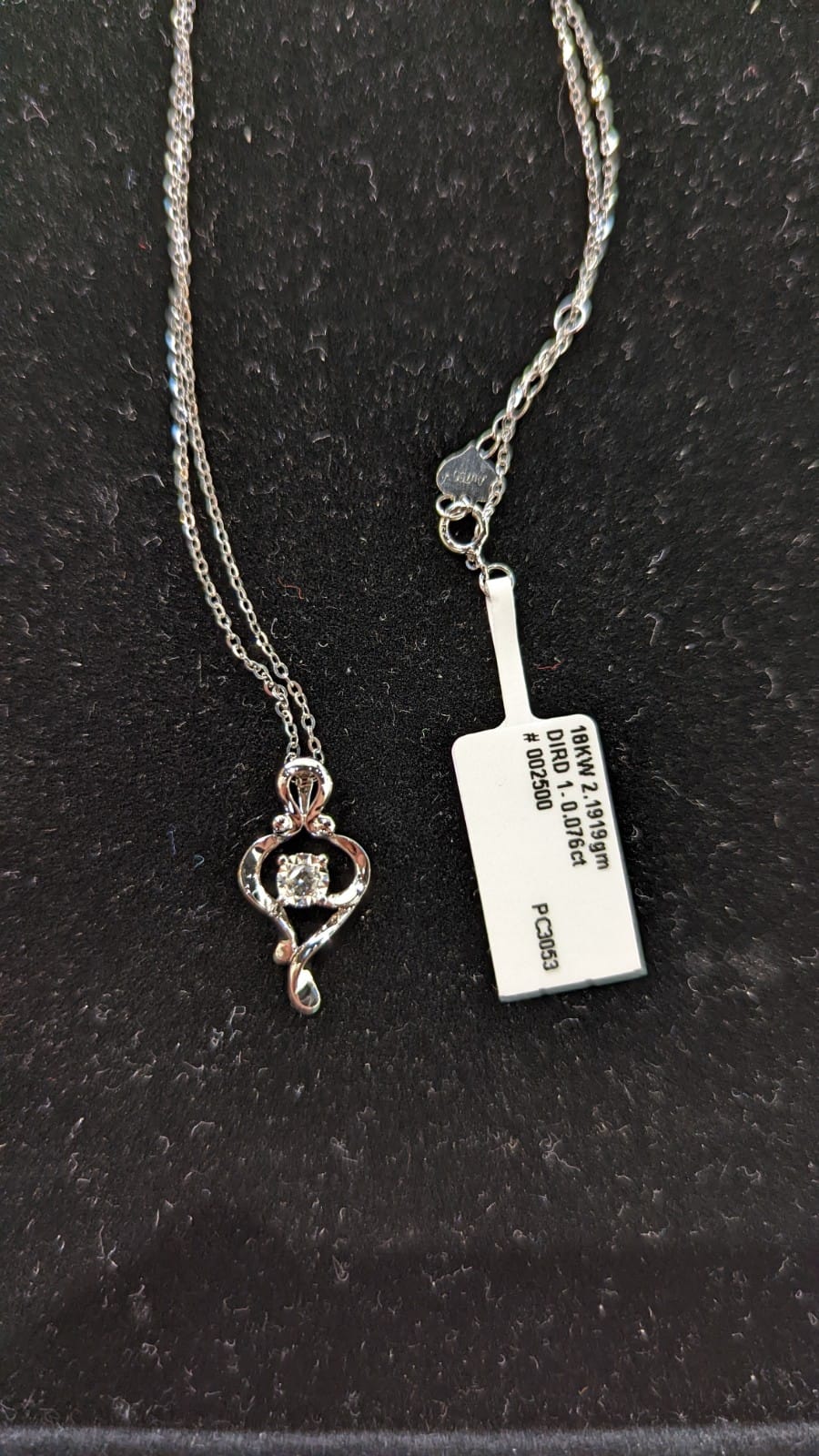 Pear Shape Diamond Necklace PC3053
