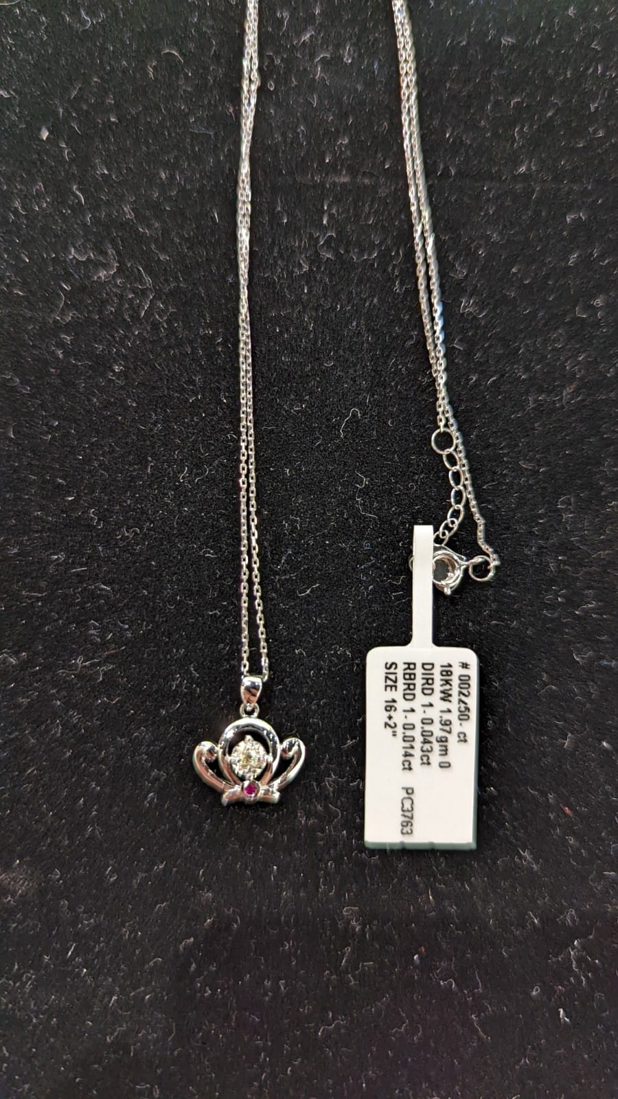 Diamond Crown Necklace PC3763